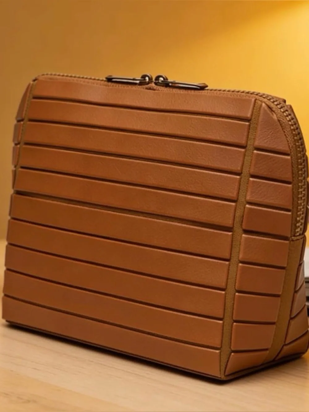 Makeup bag cosmetic Structured Clutch water proof as seen in designer stores